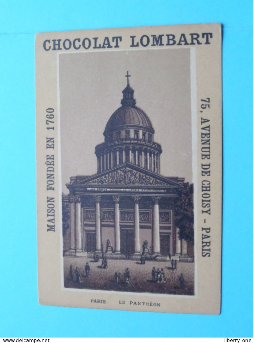 PARIS Le Panthéon () Chocolat Lombart ! - Lombart