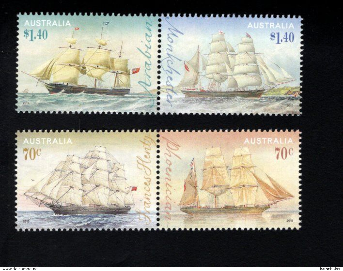 19278692315 2015 SCOTT 4255A + 4257A (**) POSTFRIS MINT NEVER HINGED EINWANDFREI -  CLIPPER SHIPS - Mint Stamps