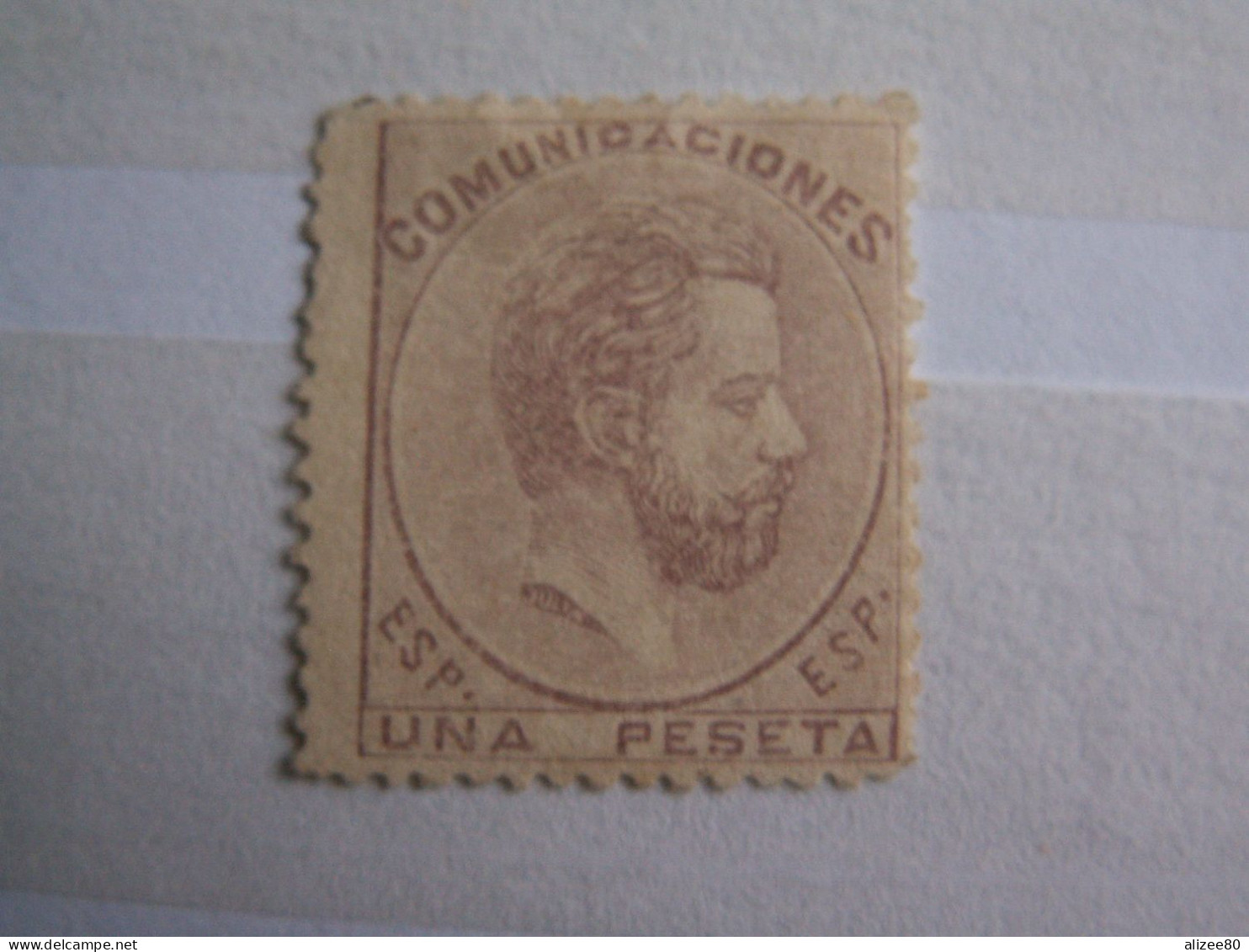 ROYAUME  // ESPAGNE  --1872  AMEDEE 1è - 1 P Lilas--    Trace Au Dos   Cote 115 Euro - Unused Stamps