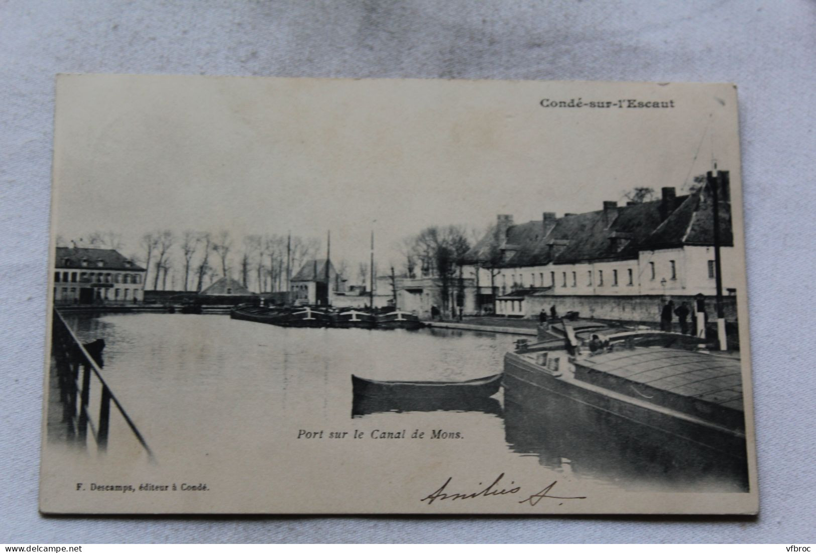 Condé Sur L'Escaut, Port Sur Le Canal De Mons, Nord 59 - Conde Sur Escaut