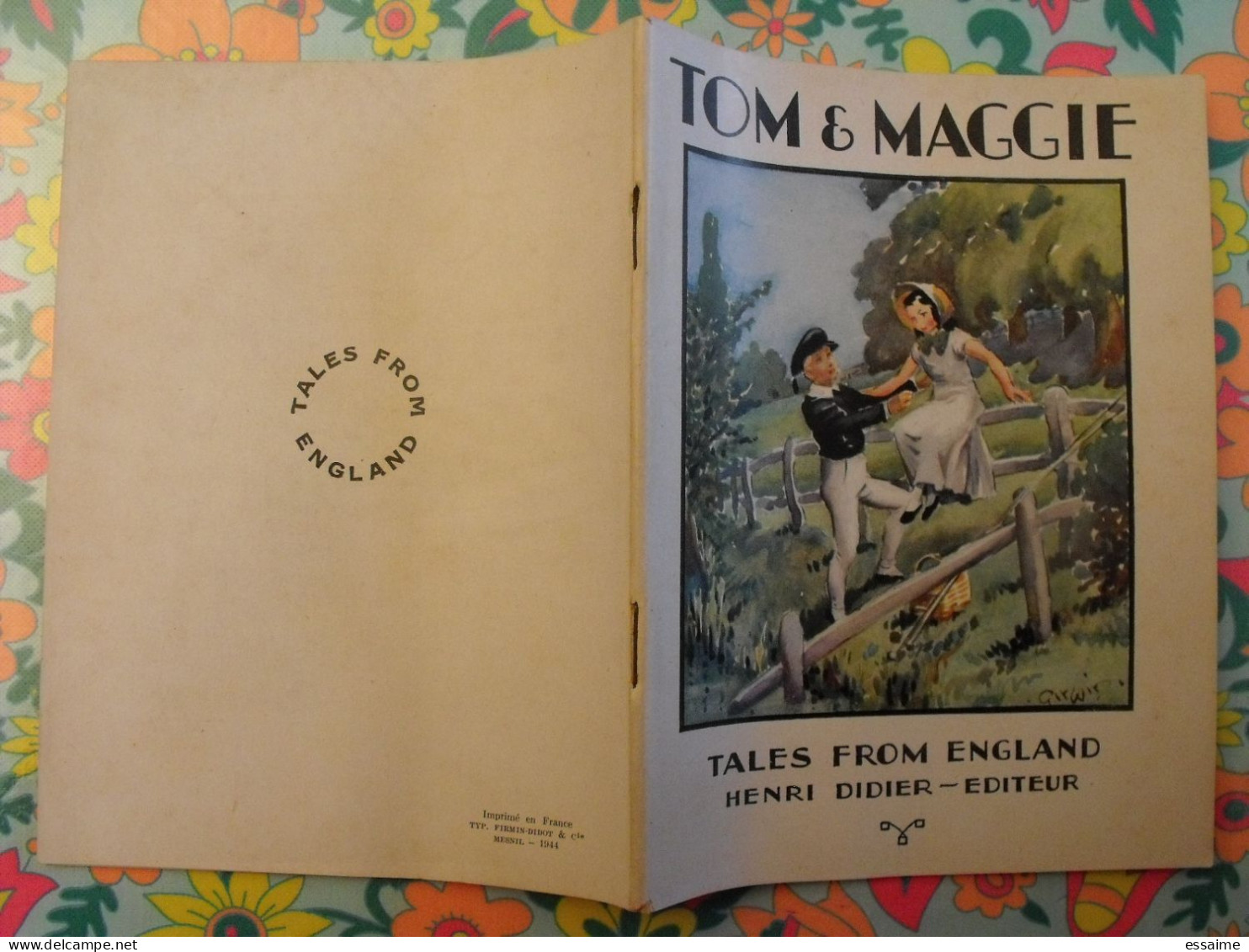 Tom & Maggie. Tales From England. En Anglais. Henri Didier éditeur, Mesnil, 1944 - Altri & Non Classificati