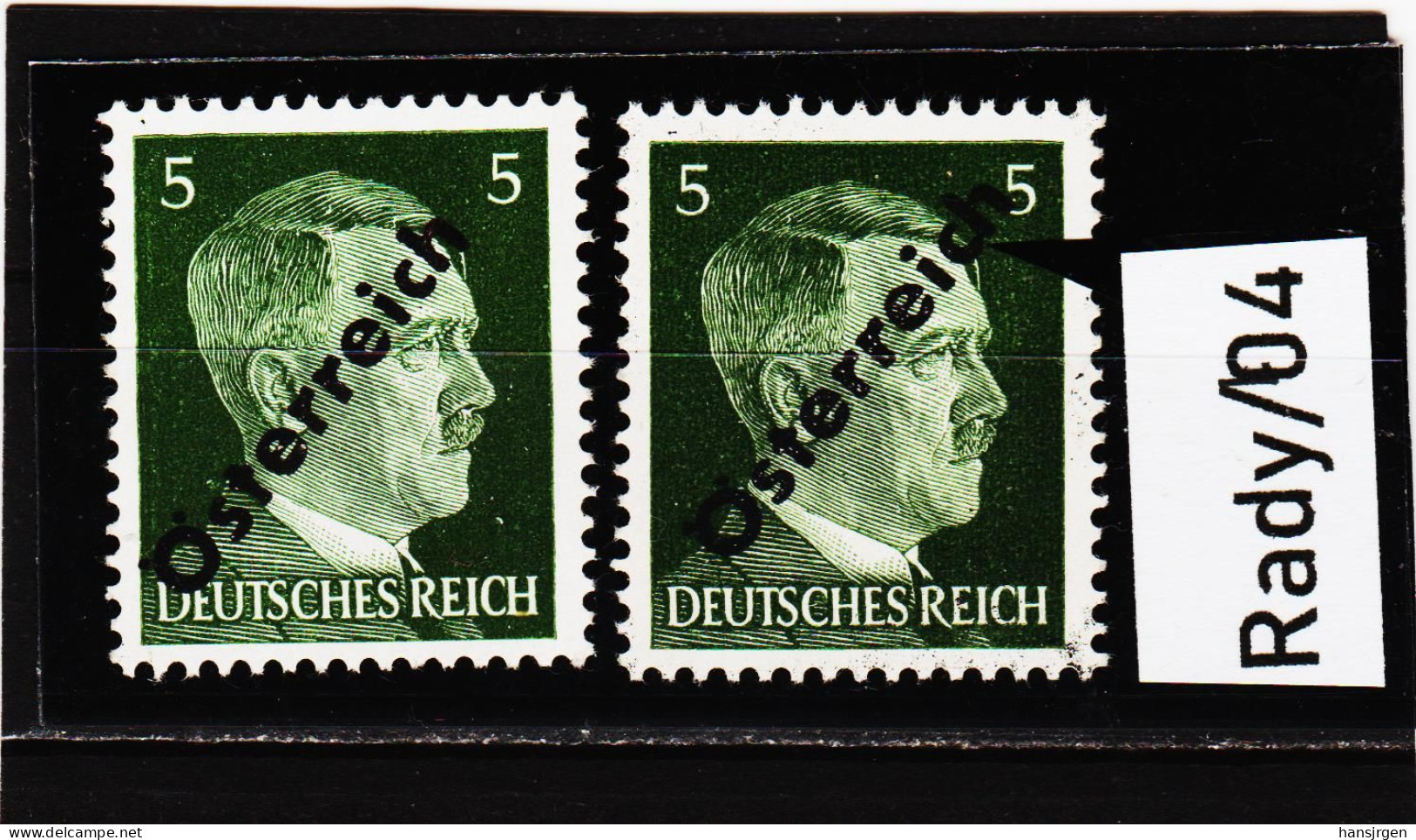 RADy/04 ÖSTERREICH 1945 Michl 660 PLATTENFEHLER "ch" Unten Verbunden Mit Vergleichsstück**postfrisch SIEHE ABBILDUNG - Varietà & Curiosità