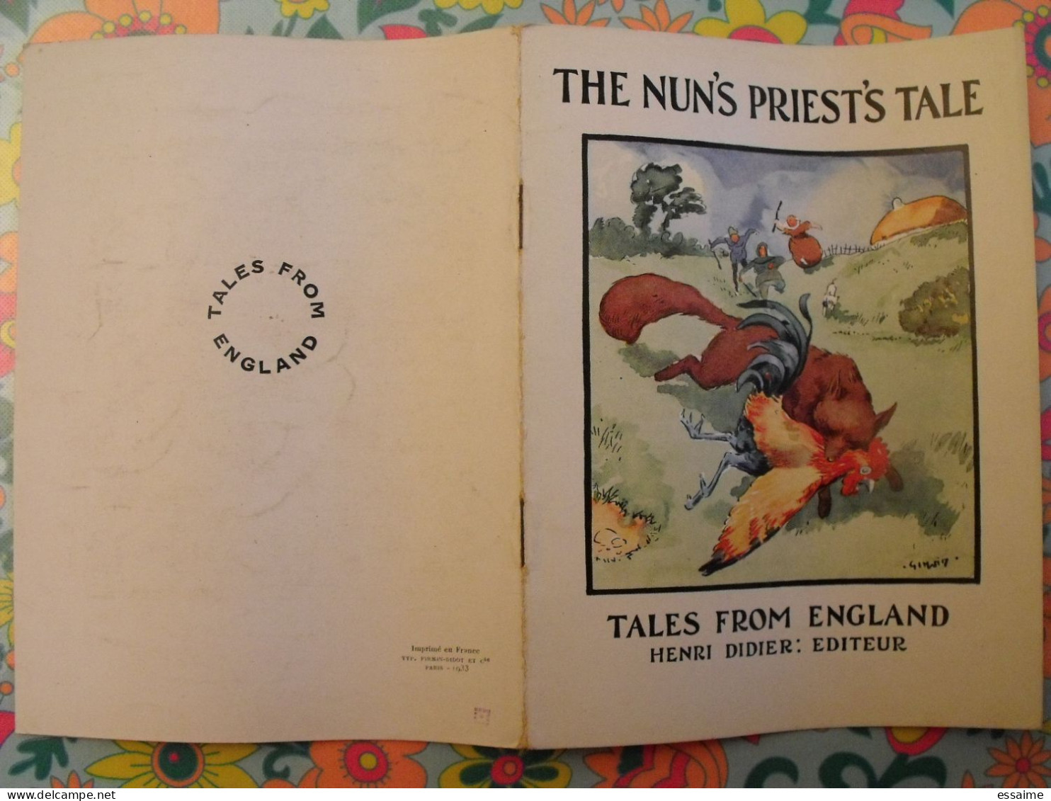 The Nun's Priesr's Tale. Tales From England. En Anglais. Henri Didier éditeur, Mesnil, 1933 - Andere & Zonder Classificatie