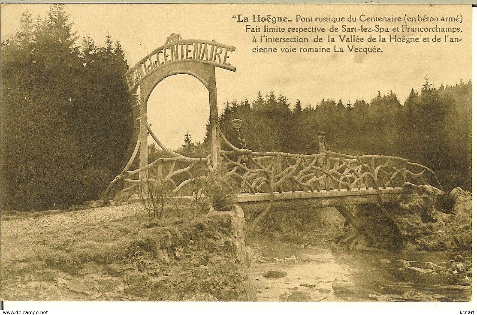 CP De La Hoëgne , Pont Rusrique Du Centenaire ( Sart-lez-spa Et Francorchamps ) Jalhay / Stavelot - Jalhay