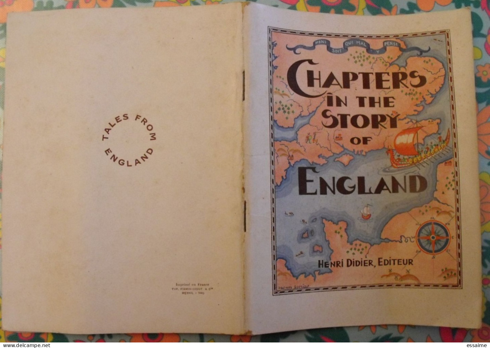 Chapters In The Story Of Angland. Tales From England. En Anglais. Henri Didier éditeur, Mesnil, 1940 - Autres & Non Classés