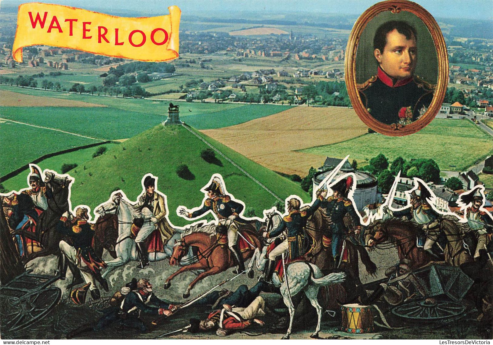 BELGIQUE - Waterloo - Vue Sur Le Champ De Bataille - Colorisé - Carte Postale - Waterloo