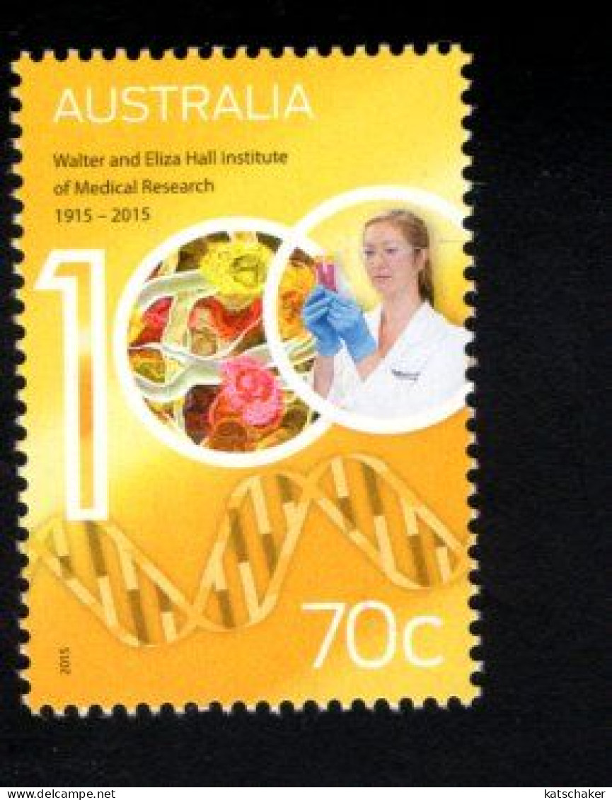 1927705662 2015 SCOTT 4312 (XX) POSTFRIS MINT NEVER HINGED EINWANDFREI - WALTER & ELIZA HALL INSTITUTE MEDICAL RESEARCH - Mint Stamps