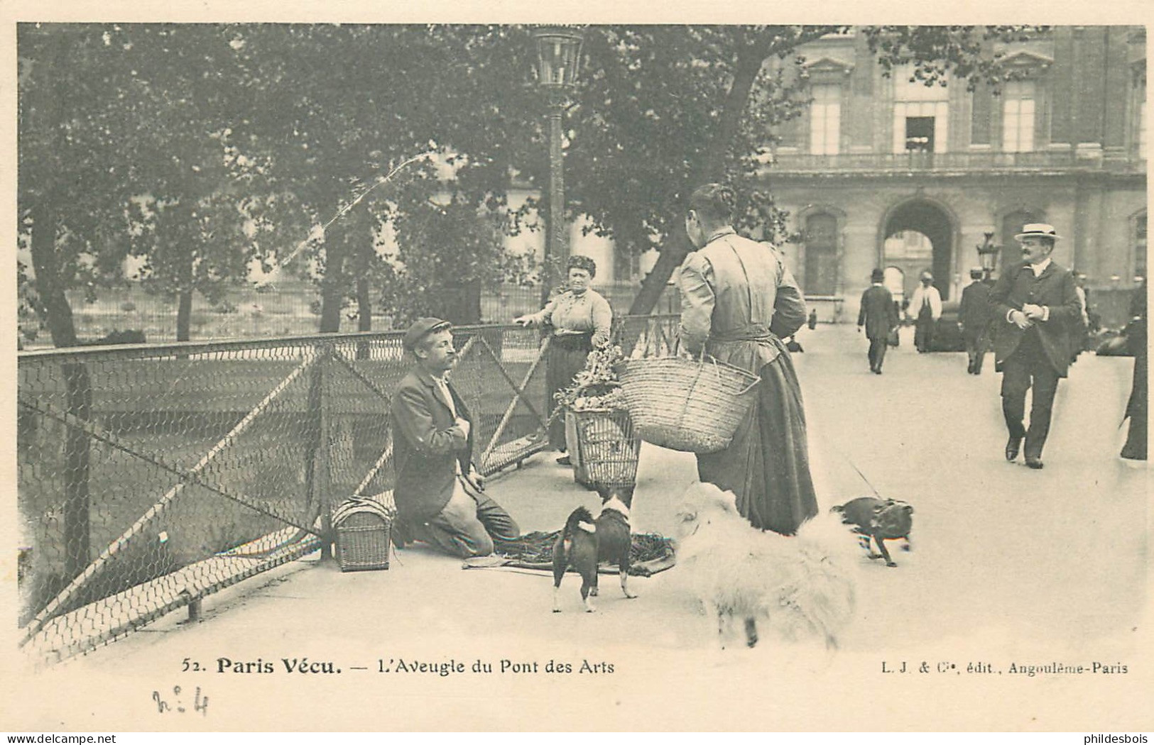 PARIS PARIS VECU  L'aveugle Du Pont Des Arts - Konvolute, Lots, Sammlungen