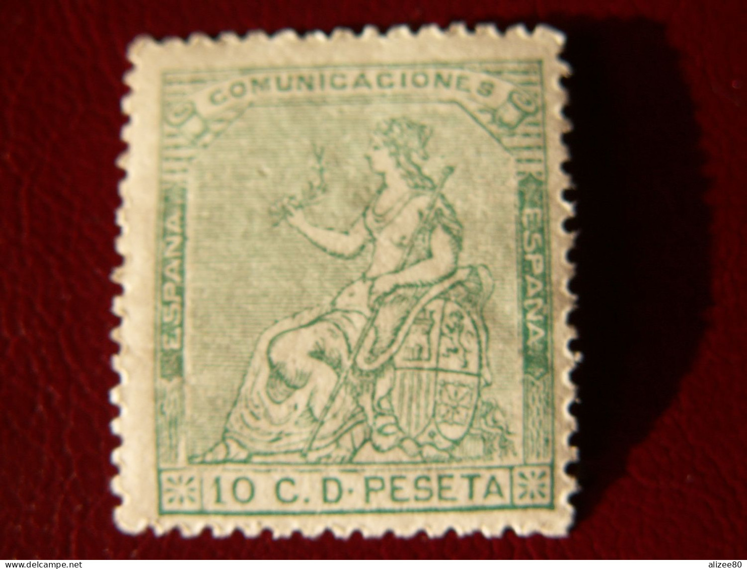 1 è République  // ESPAGNE  --1873   Allégorie De La République  10 C Vert  Jaune - Cote 10 Euro - Tb - Ungebraucht