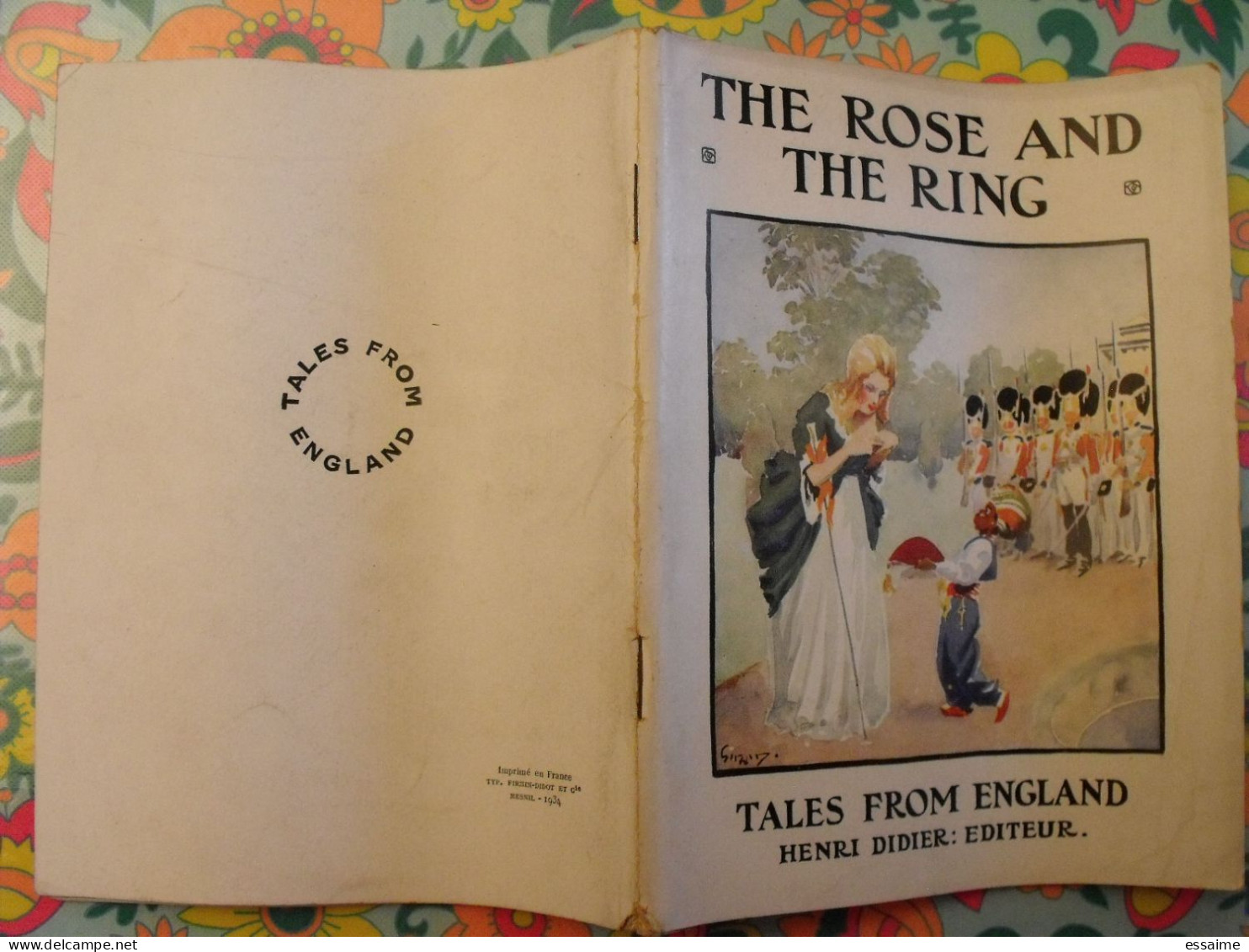 The Rose And The Ring. Tales From England. En Anglais. Henri Didier éditeur, Mesnil, 1934 - Andere & Zonder Classificatie