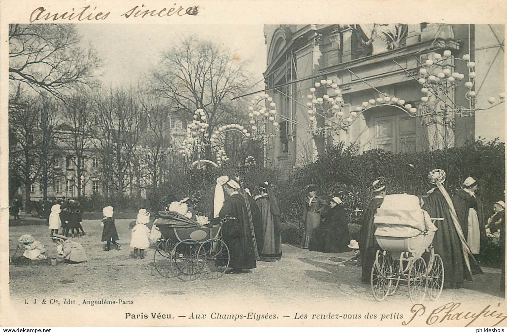 PARIS PARIS VECU  Aux Champs Elysées  " Les Rendez Vous Des Petits  " - Loten, Series, Verzamelingen