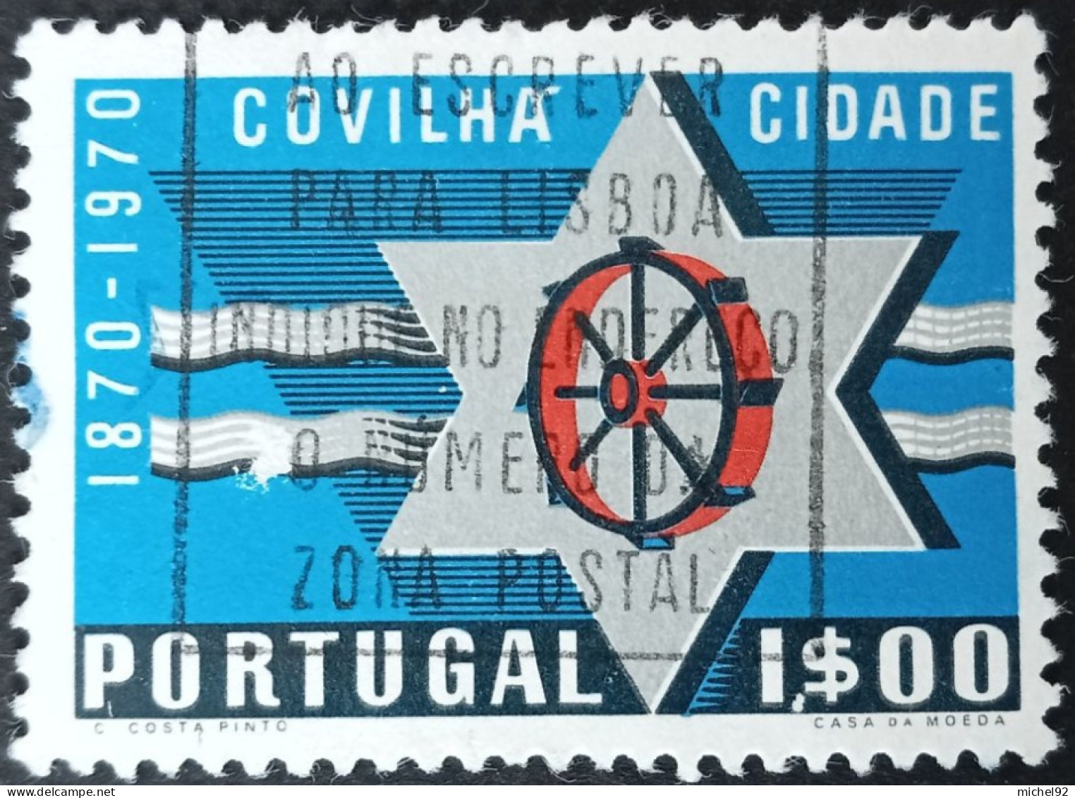 Portugal 1970 - YT N°1089 - Oblitéré - Oblitérés