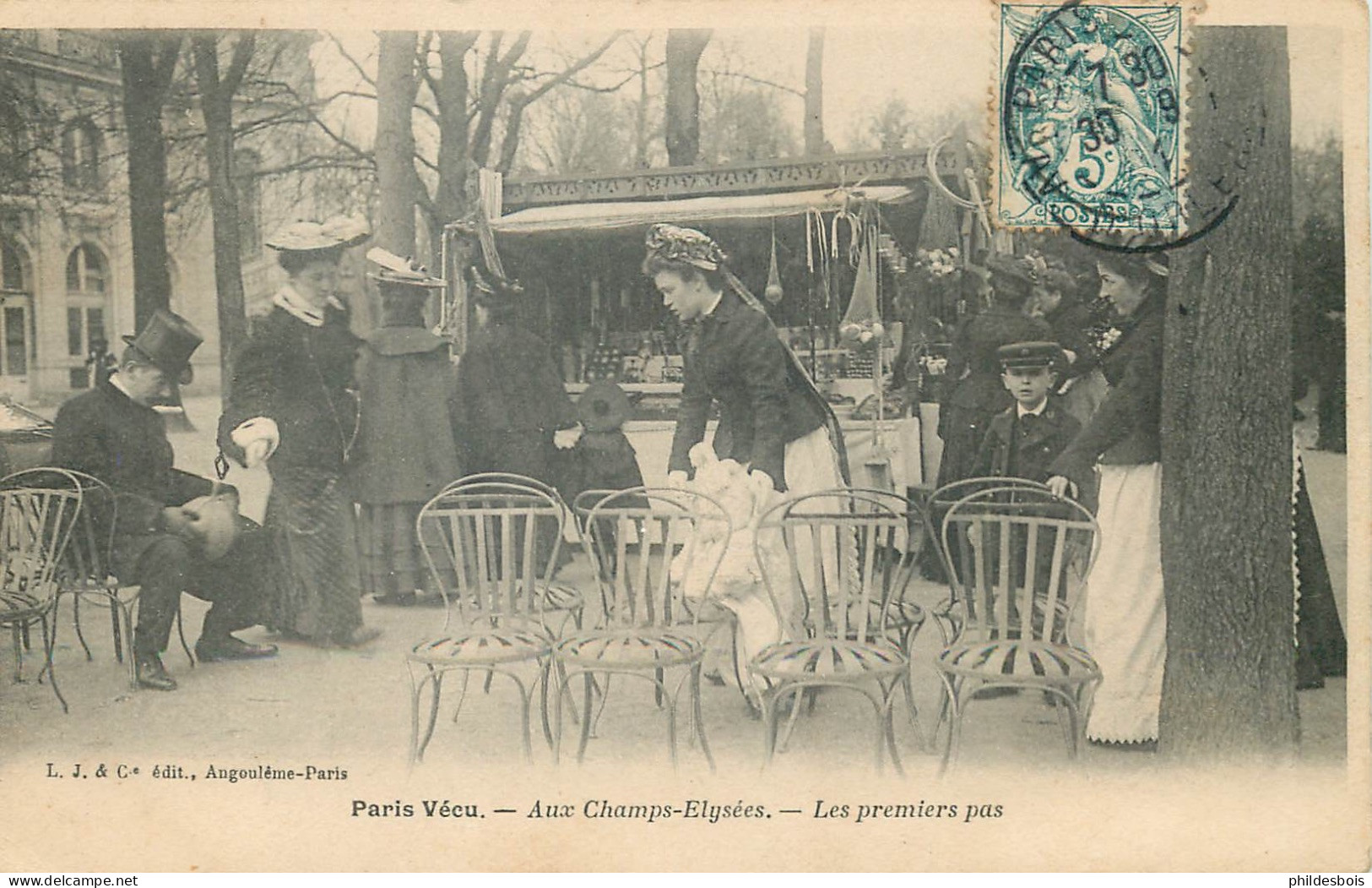 PARIS PARIS VECU  Aux Champs Elysées  " Les Premiers Pas  " - Konvolute, Lots, Sammlungen