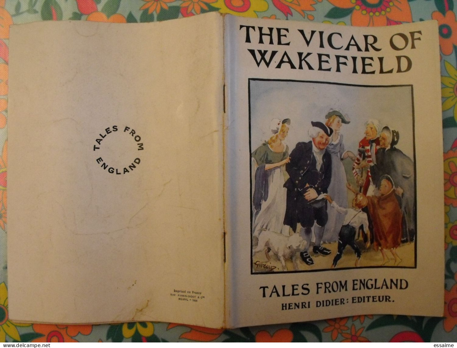 The Vicar Of Wakefield. Tales From England. En Anglais. Henri Didier éditeur, Mesnil, 1934 - Sonstige & Ohne Zuordnung