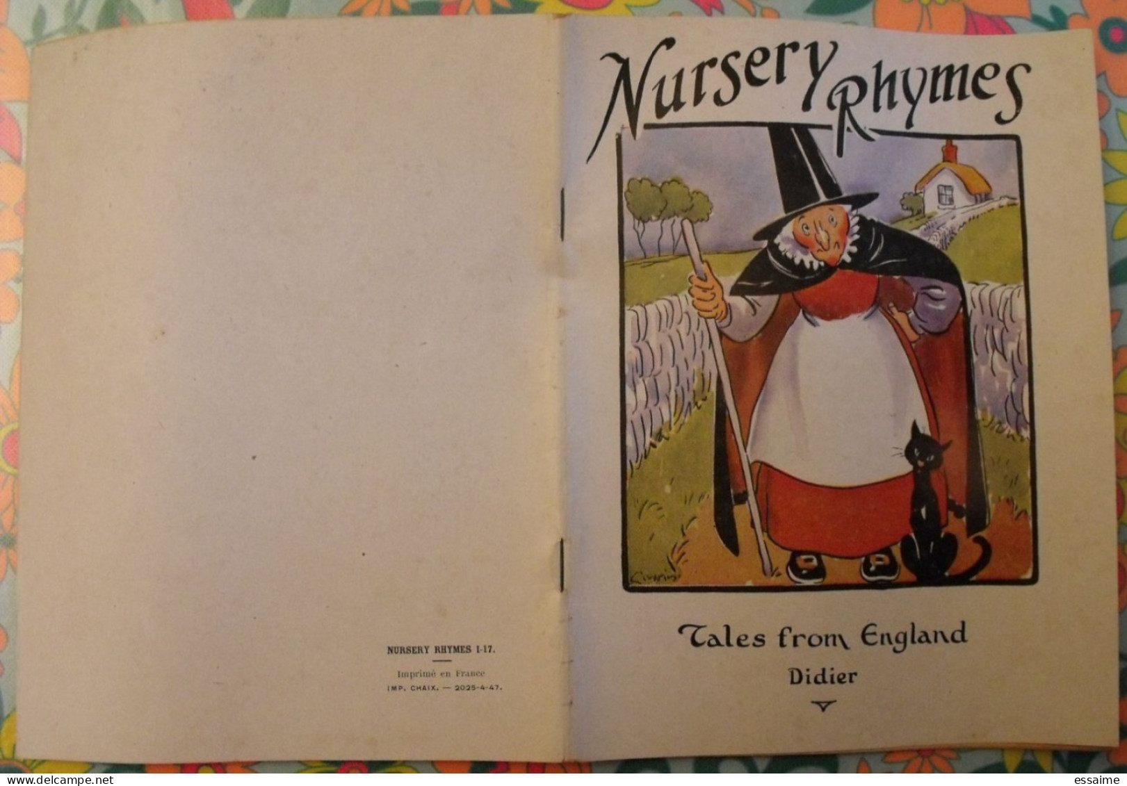 Nursery Rhymes. Tales From England. En Anglais. Henri Didier éditeur, Mesnil, 1947 - Autres & Non Classés