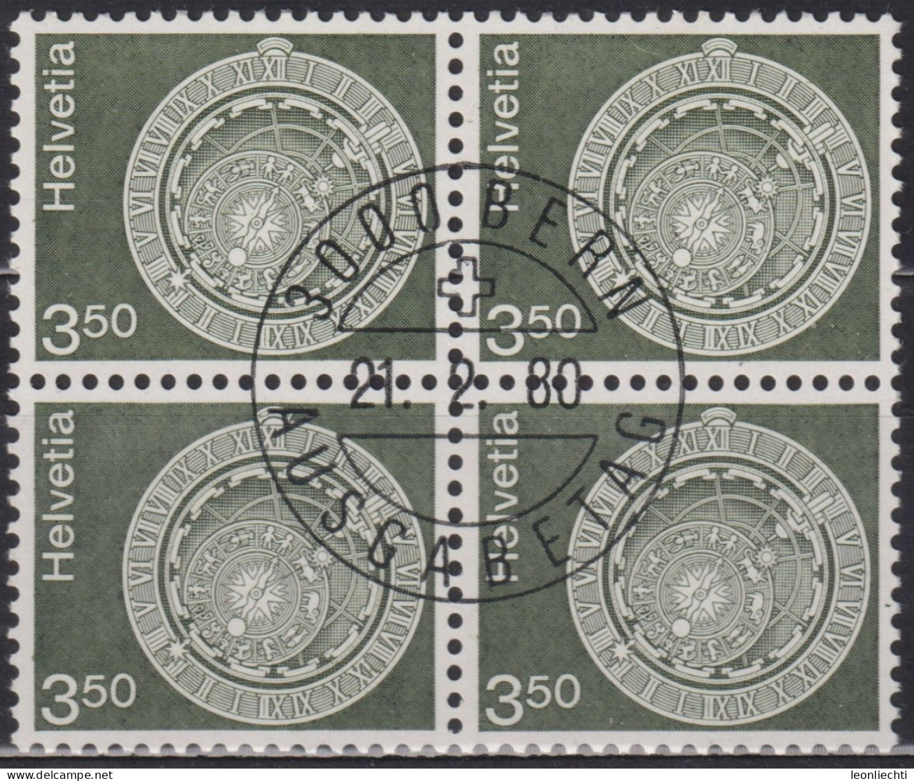 1980 Schweiz ET ° Zum: CH 613, MI: CH 1169, Astronomische Uhr, Bern, - Horlogerie