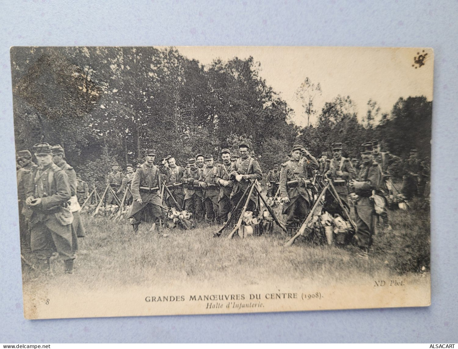 Grandes Manoeuvres Du Centre 1908 , Halte D'infanterie - Manöver