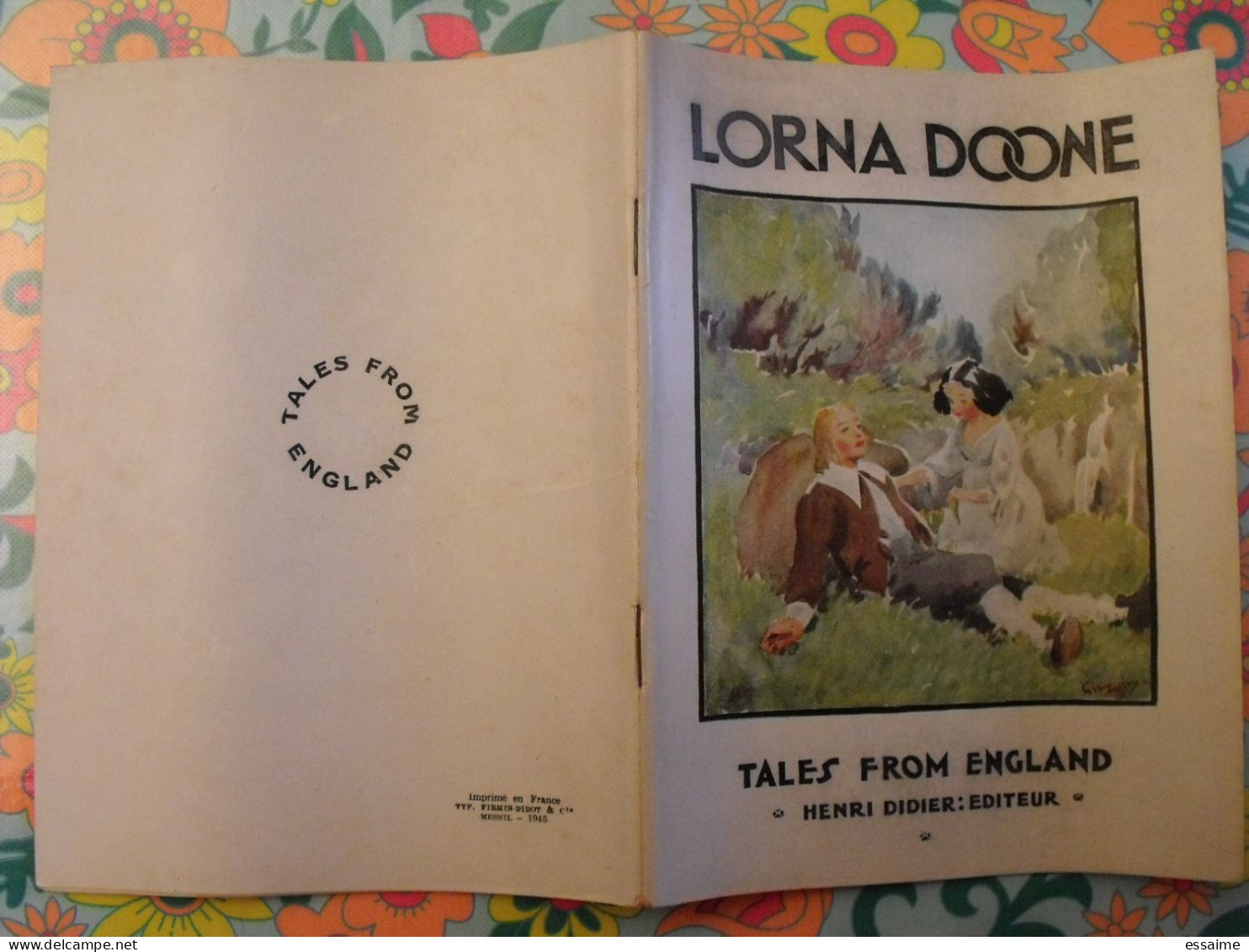 Lorna Doone. Tales From England. En Anglais. Henri Didier éditeur, Mesnil, 1946 - Altri & Non Classificati