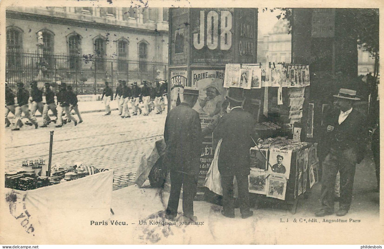 PARIS PARIS VECU  Un Kiosque A Journaux - Sets And Collections