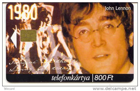 Telecarte HUNGRIE  *  JOHN LENNON * MUSIQUE * Phonecard * TELEFONKARTE * THE BEATLES - Musique