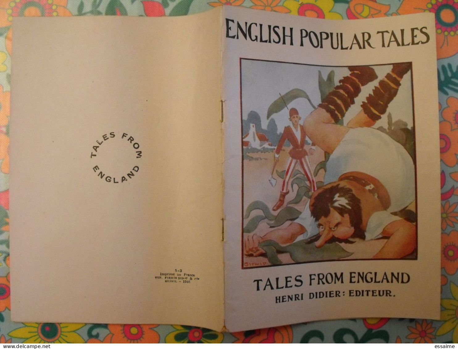 English Popular Tales. Tales From England. En Anglais. Henri Didier éditeur, Mesnil, 1946 - Other & Unclassified