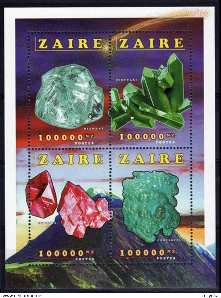 Zaire - BL78 - Mineraux - 1996 - MNH - Neufs