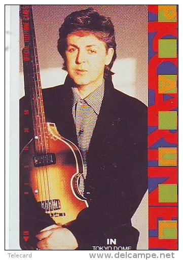 Télécarte Japon * 110-84326 * THE BEATLES * PAUL MC CARTNEY (7)  Musique * Music Japan Phonecard - Musique