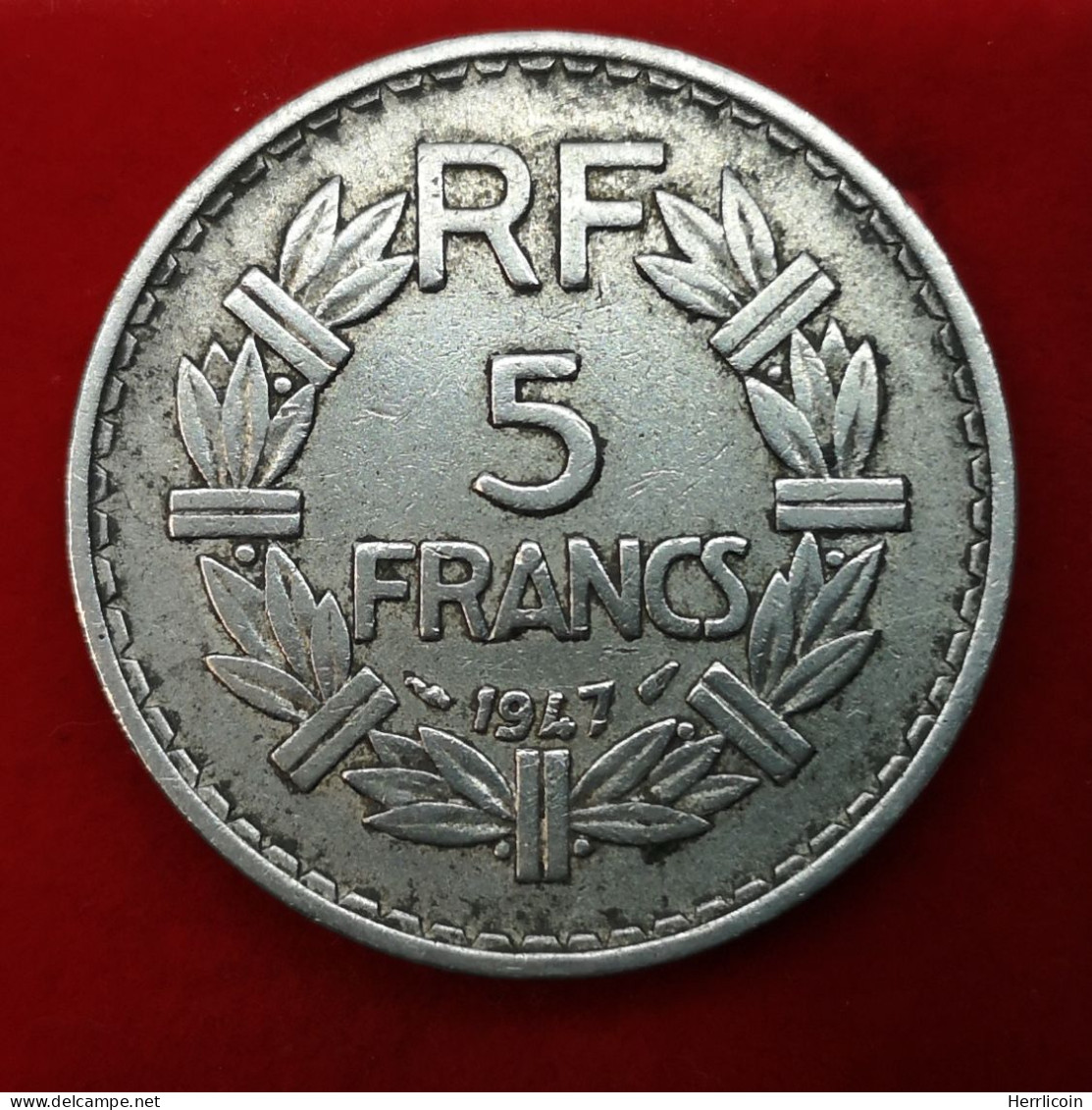 Monnaie France - 1947 - 5 Francs Lavrillier Aluminium - 9 Fermé - 5 Francs