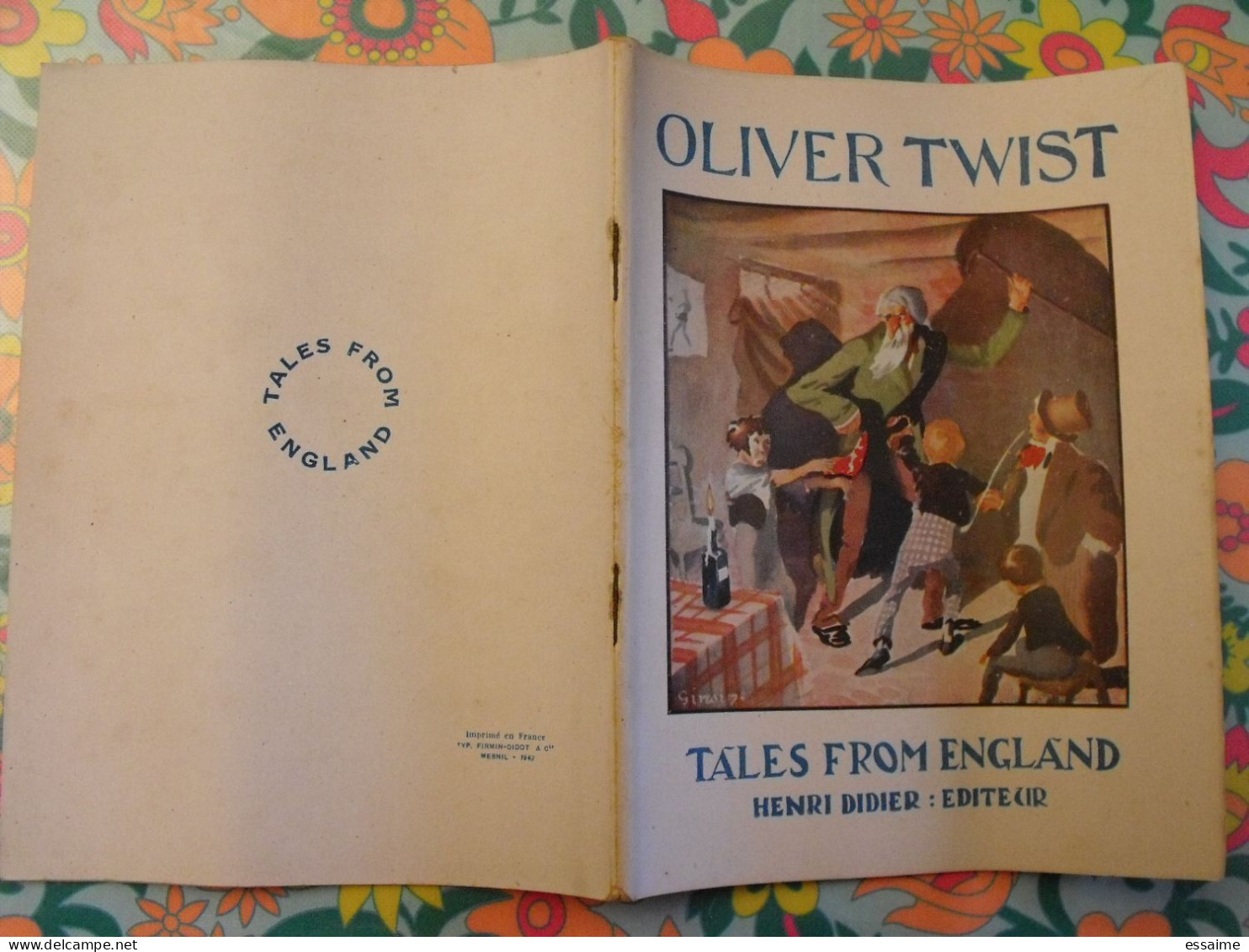 Oliver Twist. Tales From England. En Anglais. Henri Didier éditeur, Mesnil, 1942 - Sonstige & Ohne Zuordnung