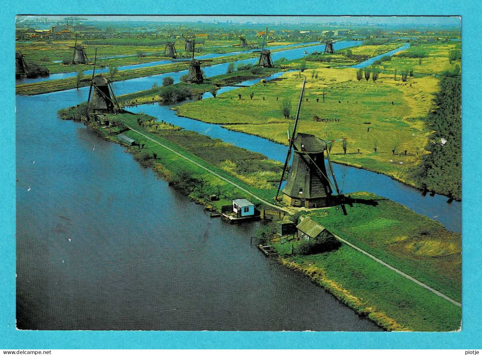 * Kinderdijk (Zuid Holland - Nederland) * (Gebr Spanjersberg) Panorama Molens, Moulin à Vent, Mill, Muhle, Canal - Kinderdijk