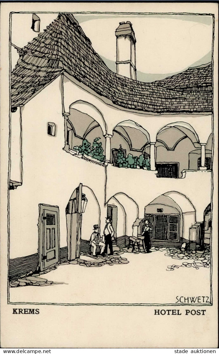 Wiener Werkstätte 718 SCHWETZ, Josef Karl KREMS I-II - Wiener Werkstaetten