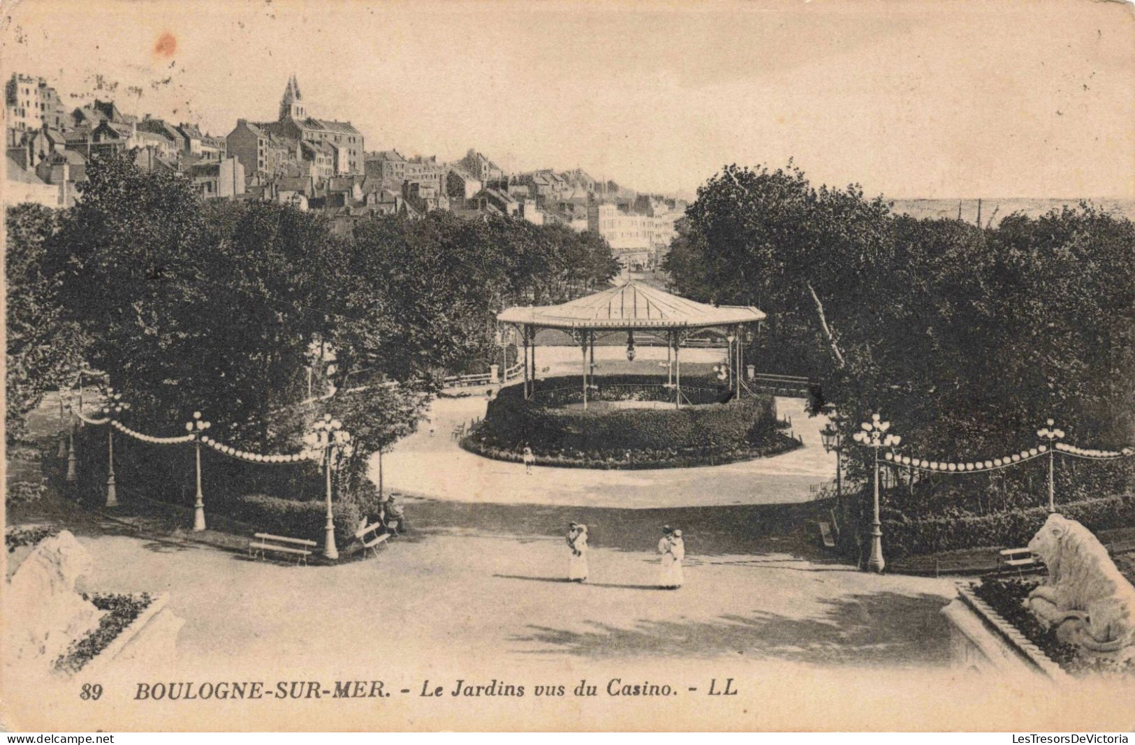 FRANCE - 62 - Boulogne Sur Mer - Le Jardin Vus Du Casino - Carte Postale Ancienne - Boulogne Sur Mer