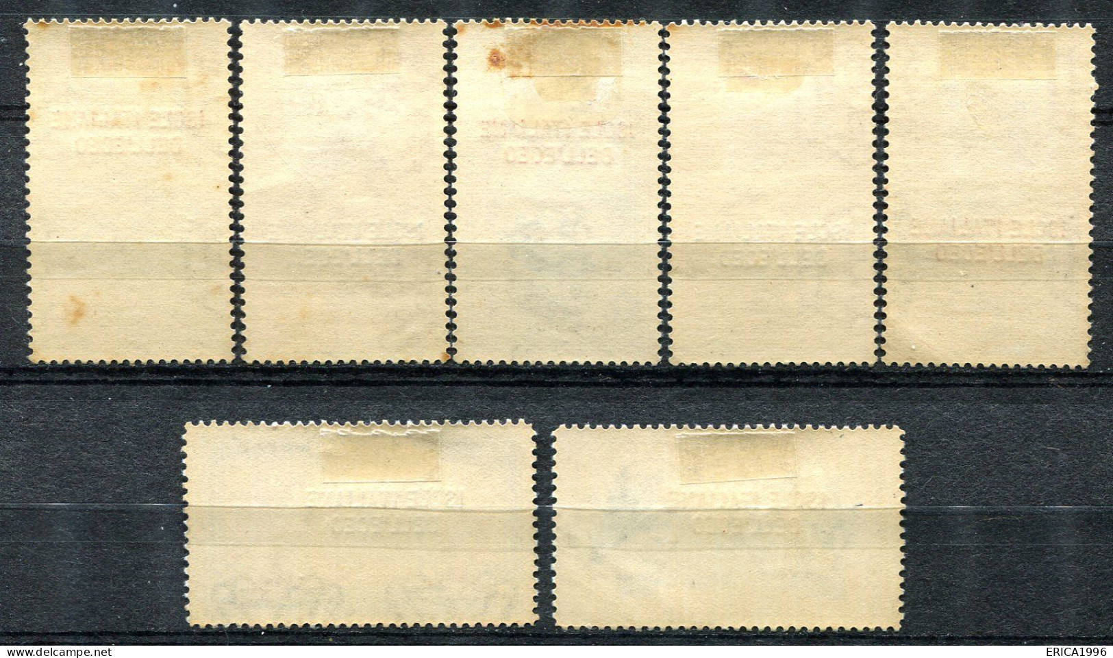 Z3686 ITALIA COLONIE ISOLE DELL'EGEO 1932 Garibaldi, Posta Aerea, MH*, Serie Completa, Valore Catalogo Sassone € 1000, 1 - Aegean