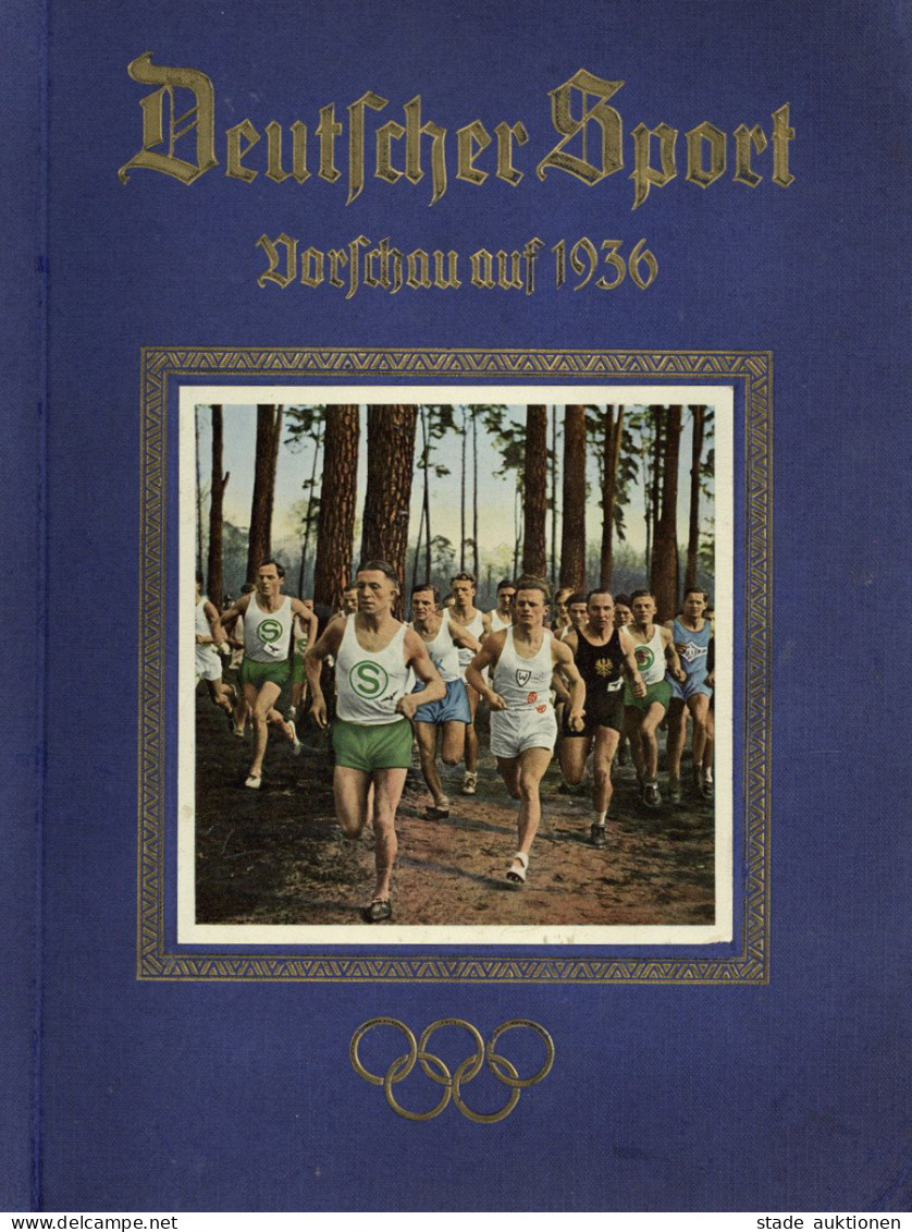 Sammelbild-Album Deutscher Sport Vorschau Auf 1936, Cigaretten-Bilderdienst Hamburg 1934, 90 S. Komplett II - Sonstige & Ohne Zuordnung
