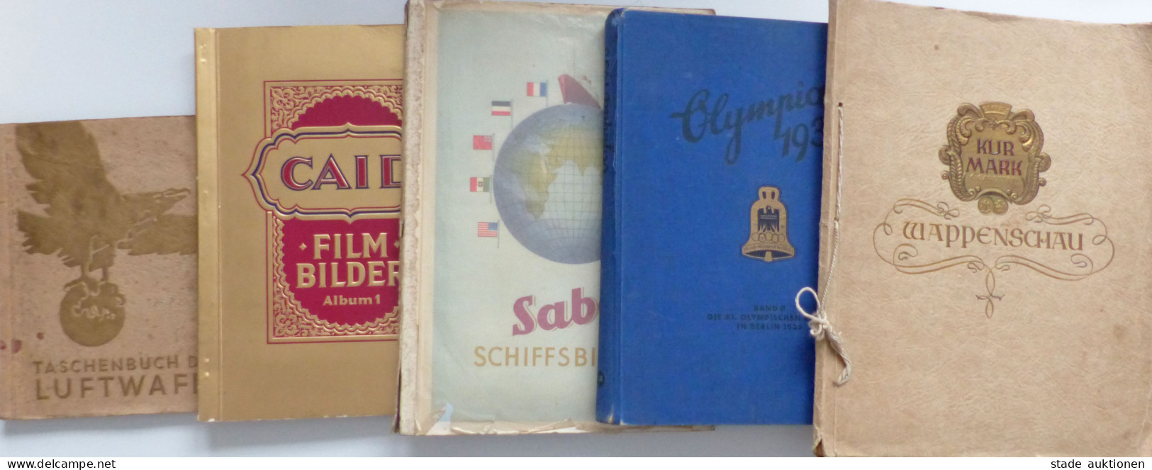 Sammelbild-Album Lot Mit 5 Sammelbildalben Teils Unvollständig Und In Unterschiedlicher Erhaltung - Altri & Non Classificati