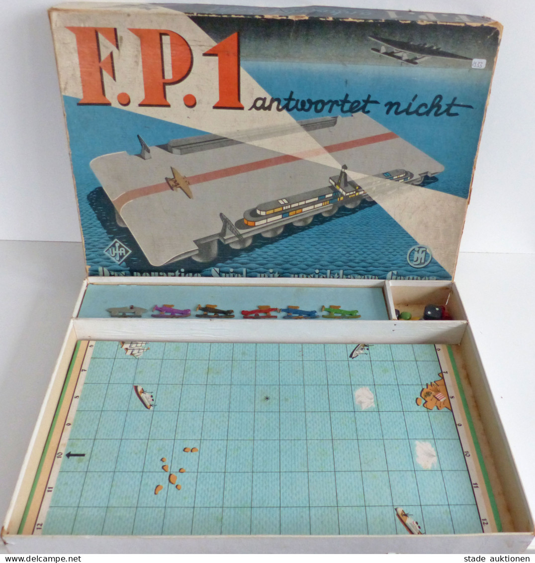 Spielzeug F.P.1 Antwortet Nicht Das Neuartige Spiel Mit Unsichtbaren Gegnern Von 1933, Originalverpackung 1 Flugzeug Feh - Juegos Y Juguetes