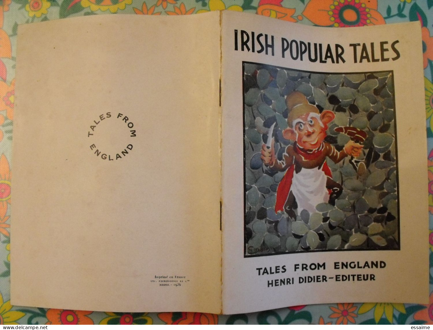 Irish Popular Tales. Tales From England. En Anglais. Henri Didier éditeur 1936 - Autres & Non Classés