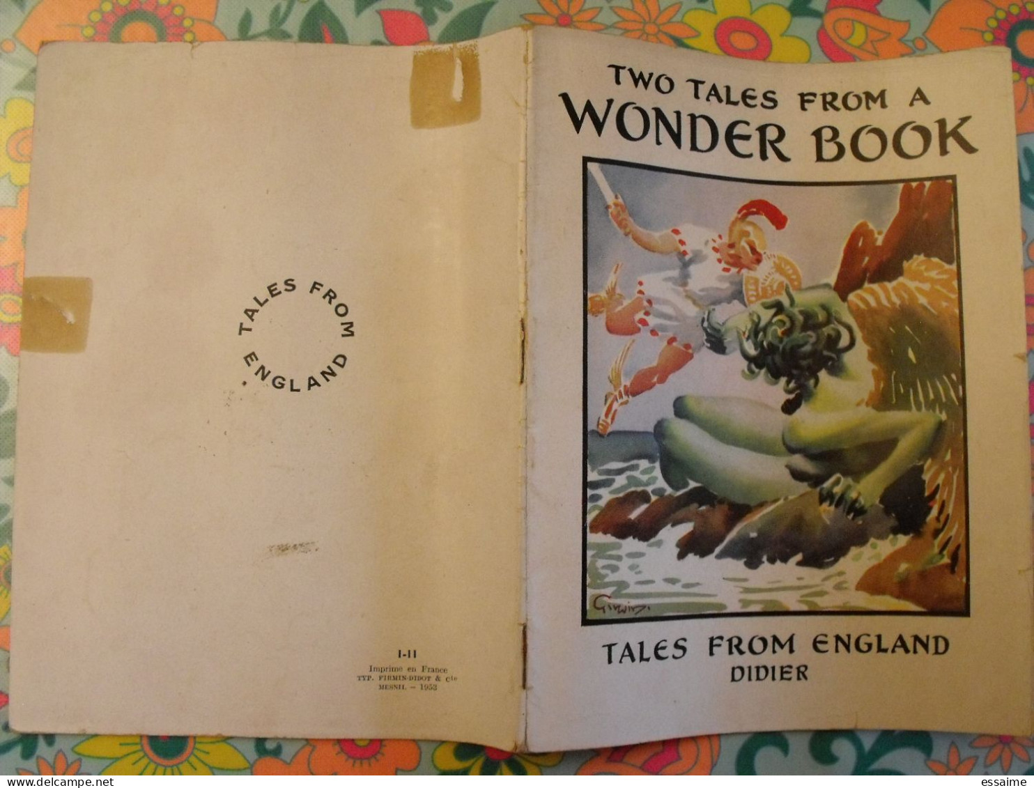 Two Tales From A Wonder Book. Tales From England. En Anglais. Henri Didier éditeur 1953 - Otros & Sin Clasificación