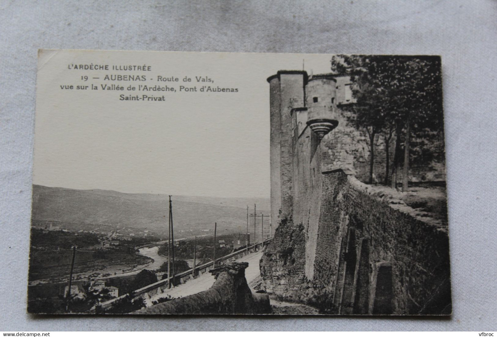 Aubenas, Route De Vals, Vue Sur La Vallée De L'Ardèche, Pont D'Aubenas, Ardèche 07 - Aubenas