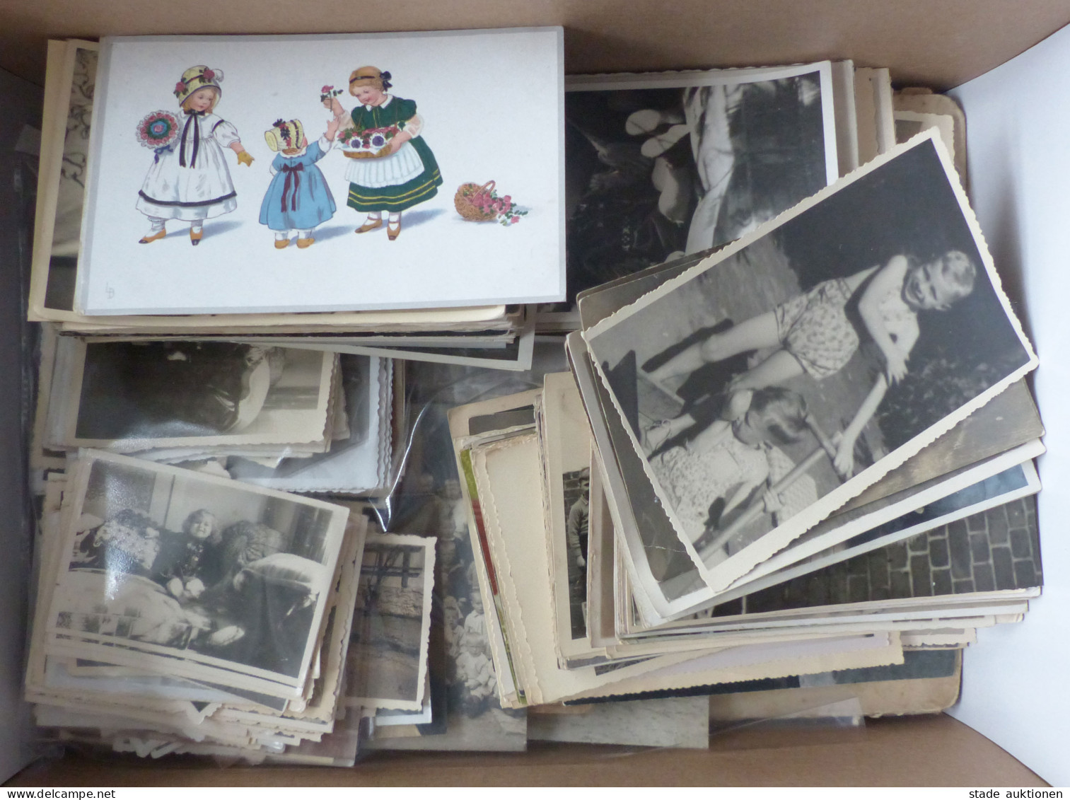 Kinder Lot Mit Einem Foto-Album Kinderfotos 1943-1953, Ca. 250 AK-Kinder Und Kinder-Fotos II - Games & Toys