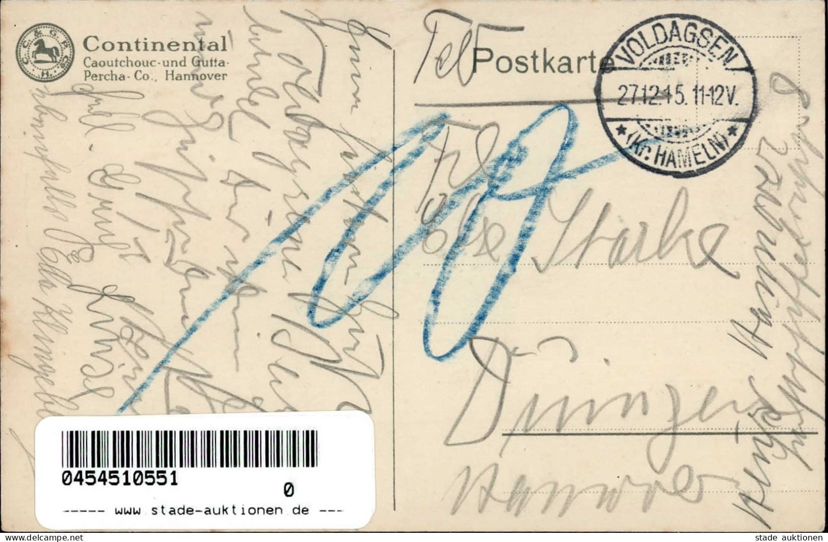 CONTINENTAL - Continental- BALLONSTOFF I - Werbepostkarten