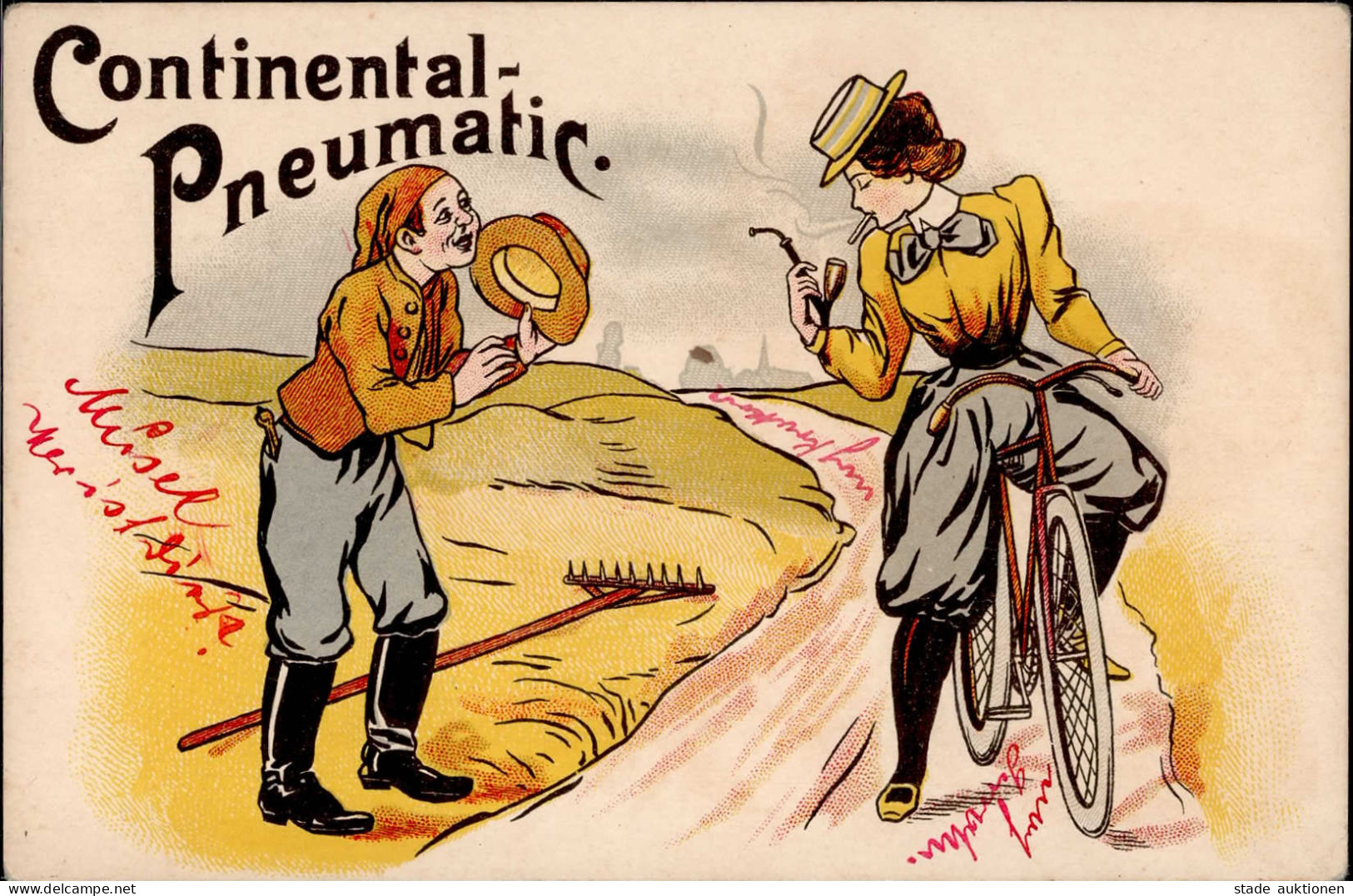 CONTINENTAL - Continental-Pneumatic I-II - Werbepostkarten