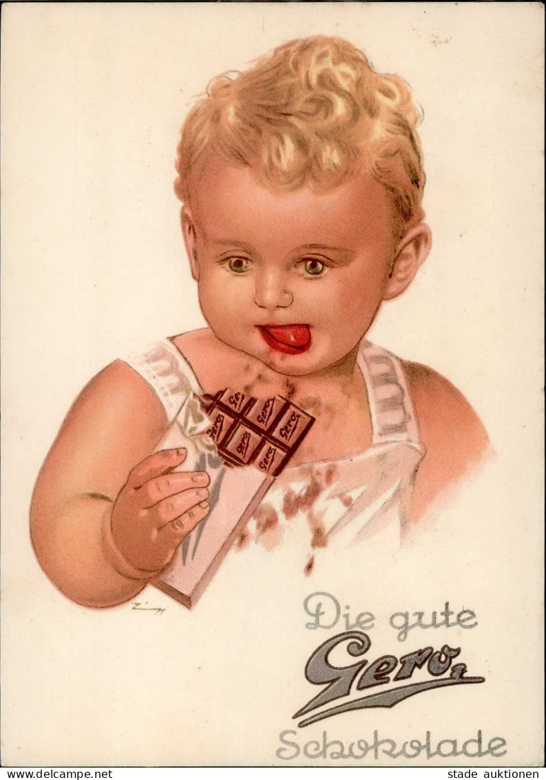 Werbung Schokolade Gerling U. Rockstroh I-II Publicite - Werbepostkarten