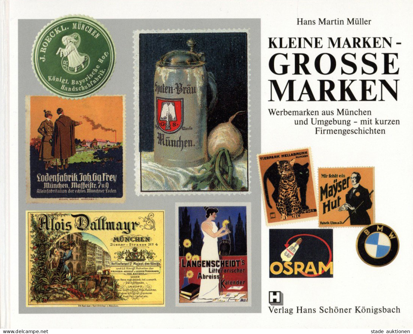 Vignetten Buch Kleine Marken - Grosse Marken, Ein Nachschlagewerk Für Sammler Von Reklame-Marken Von Müller, Hans Martin - Publicité