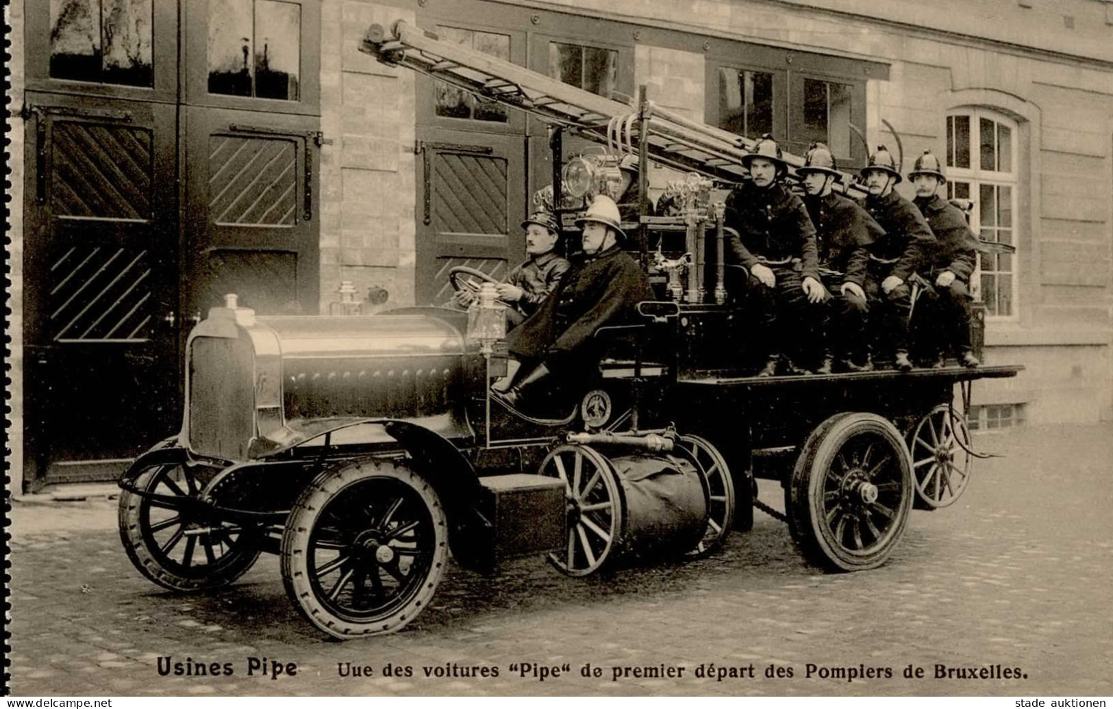 Feuerwehr Brüssel Usines Pipe I-II Pompiers - Feuerwehr