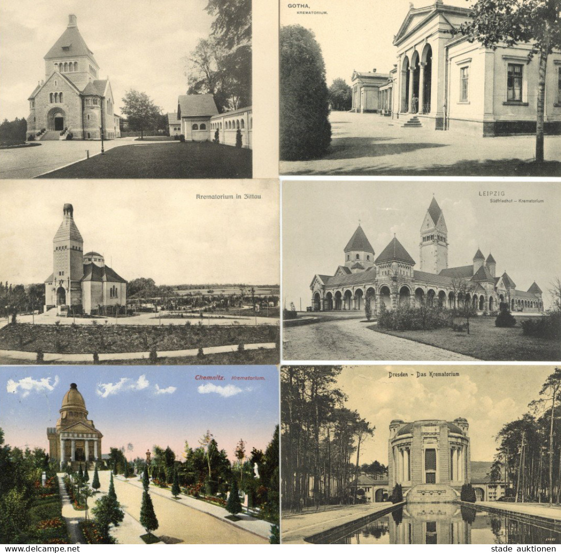 Krematorien Lot Mit 9 Ansichtskarten Vor 1945 I-II - Köhler, Mela