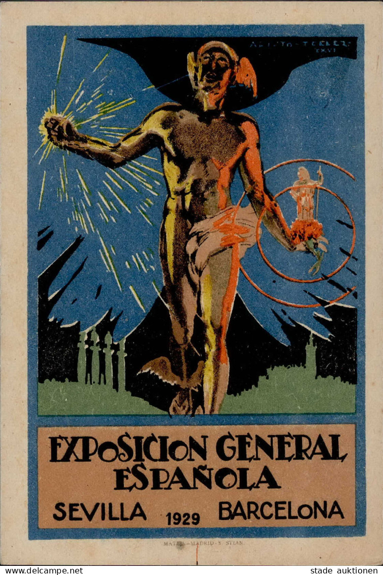 Anlass Barcelona Exposicion General Espanola 1929 Sign. I-II - Ausstellungen