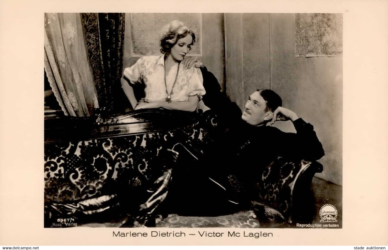 Dietrich, Marlene U. Mc Laglen, Viktor I-II - Schauspieler