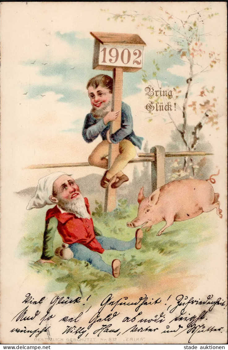 Zwerg Schwein 1901 I-II Cochon Lutin - Autres & Non Classés