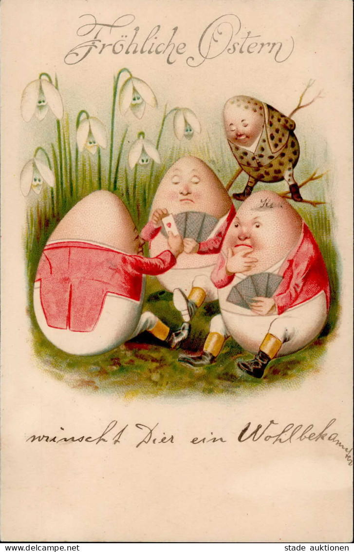 Ostern Eier Personifiziert I-II Paques - Ostern